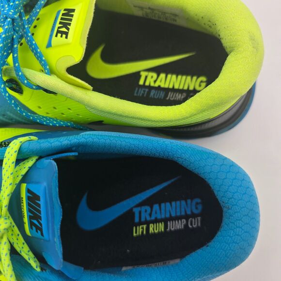 Nike Fuse Training Shoes Volt Yellow & Blue Men’s Running Sneakers Size 10 - Picture 9 of 9